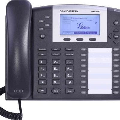 iện thoại IP Grandstream GXP2110 HD là một thế hệ điện thoại IP cho doanh nghiệp tiếp theo cấp có 4 đường dây, màn hình đồ họa backlit lớn 240 × 120 LCD